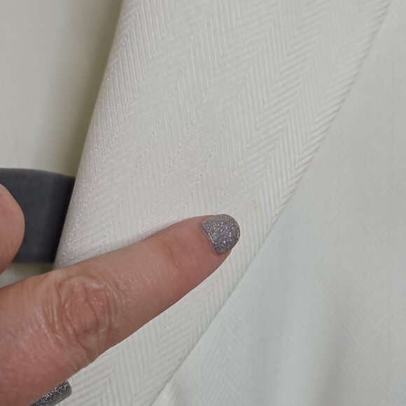 Le Suit 2 Piece Blazer+Pants Set Pant Suit White/off-white Size 10 - Picture 6 of 6